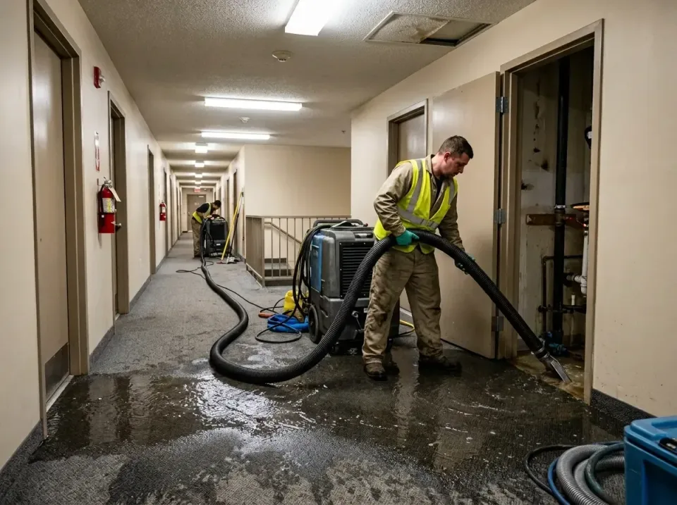 multi-unit-apartment-hallway-f-005 — frequently asked questions, Emergency Burst Pipe Water Extraction & Removal in Summerfi…
